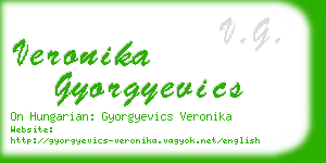 veronika gyorgyevics business card